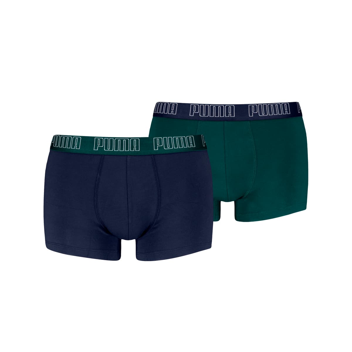 PUMA korte boxershort voor Heren, Blauw/Groen, Maat 5 thumbnail 4