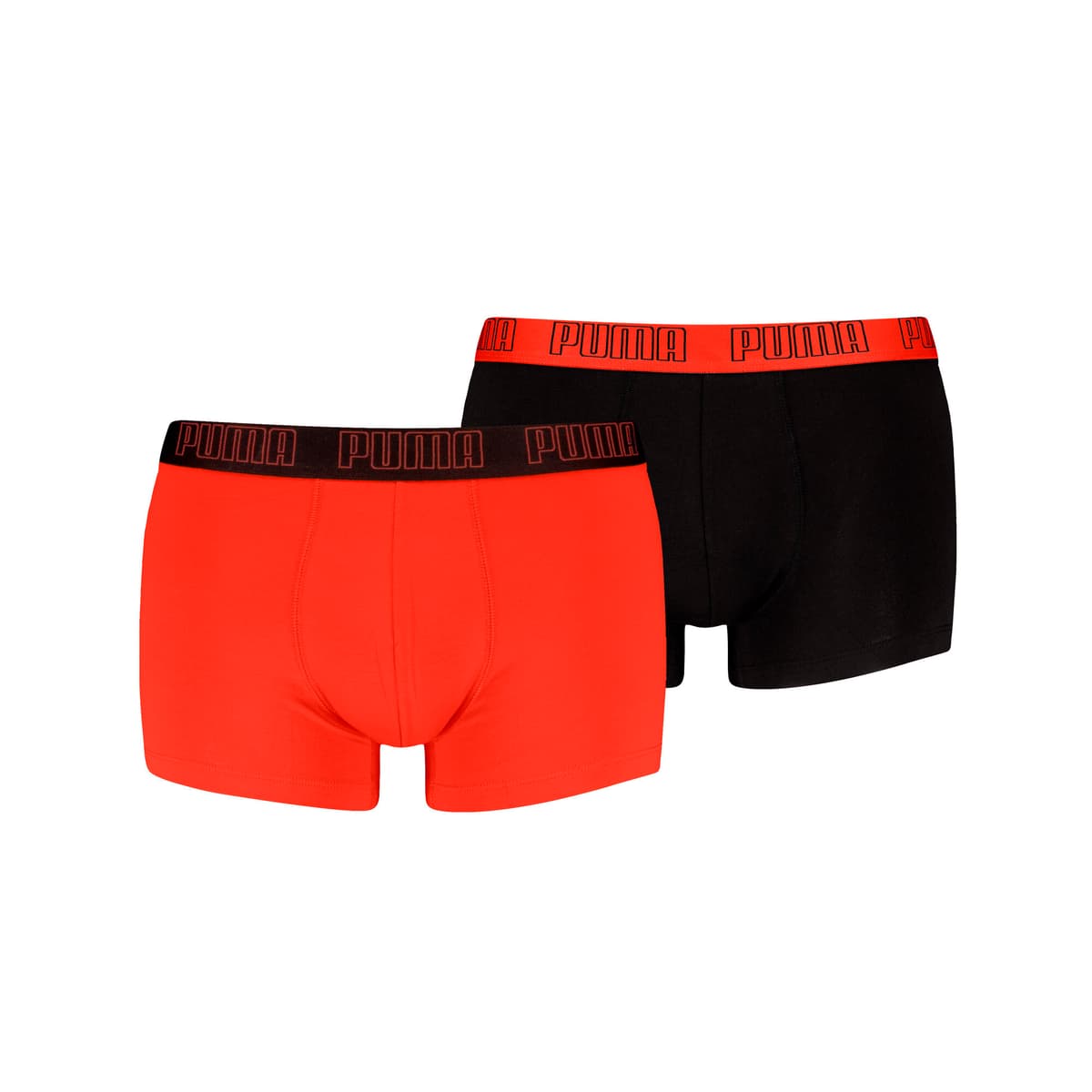 PUMA korte boxershort voor Heren, Zwart/Rood, Maat 5 thumbnail 4