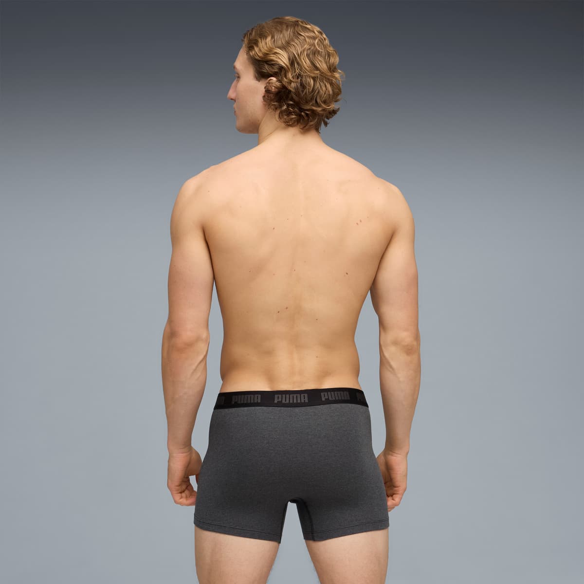 PUMA Boxershorts voor Heren, Grijs, Maat 5 thumbnail 3