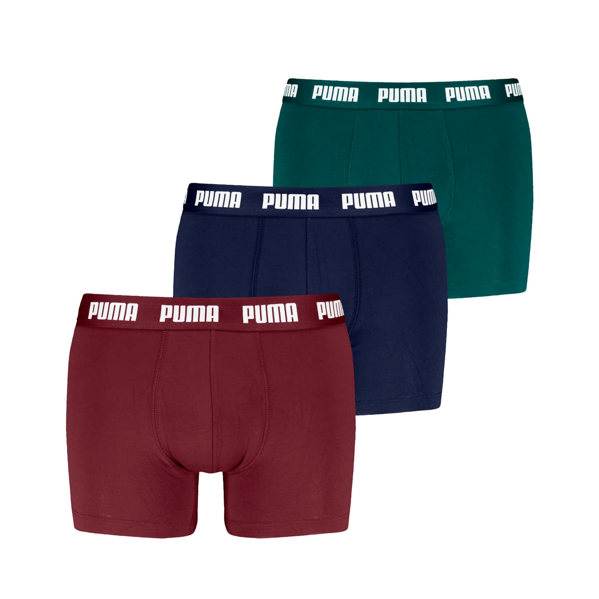 PUMA Boxershorts voor Heren, Blauw/Rood, Maat 3