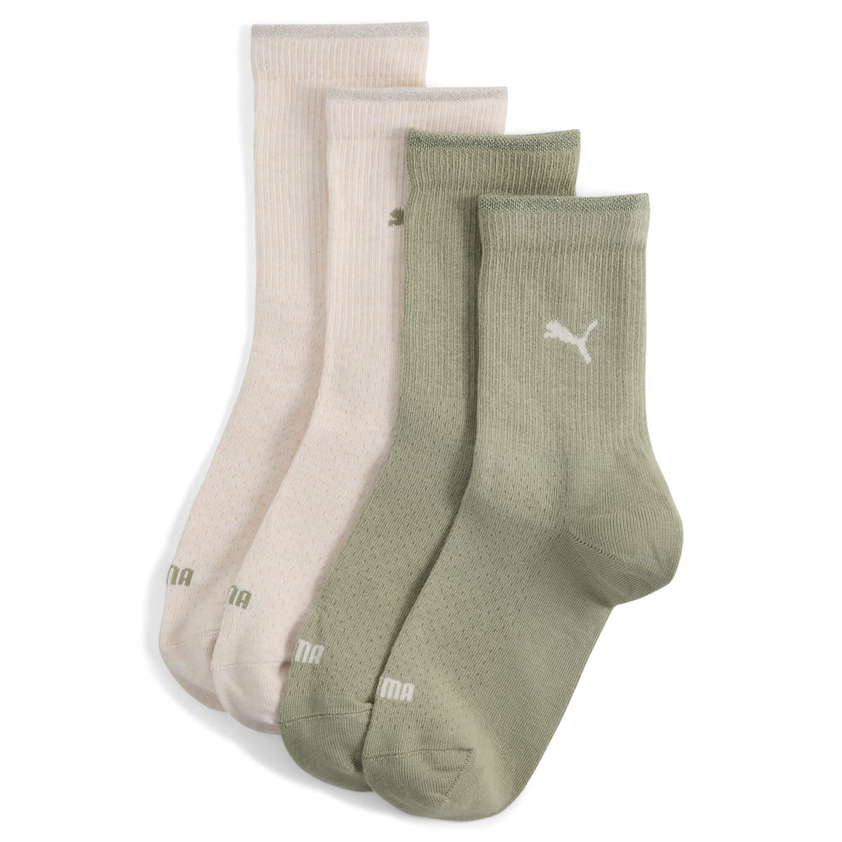 PUMA klassieke damessokken (set van 2 paar), Groen, Maat 39-42