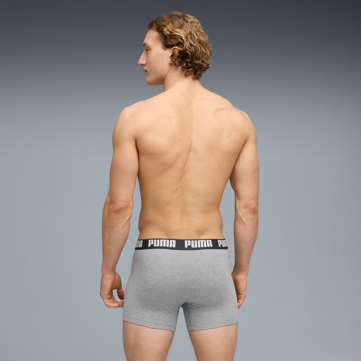 PUMA Boxershorts voor Heren, Blauw/Zwart, Maat 6 thumbnail 3