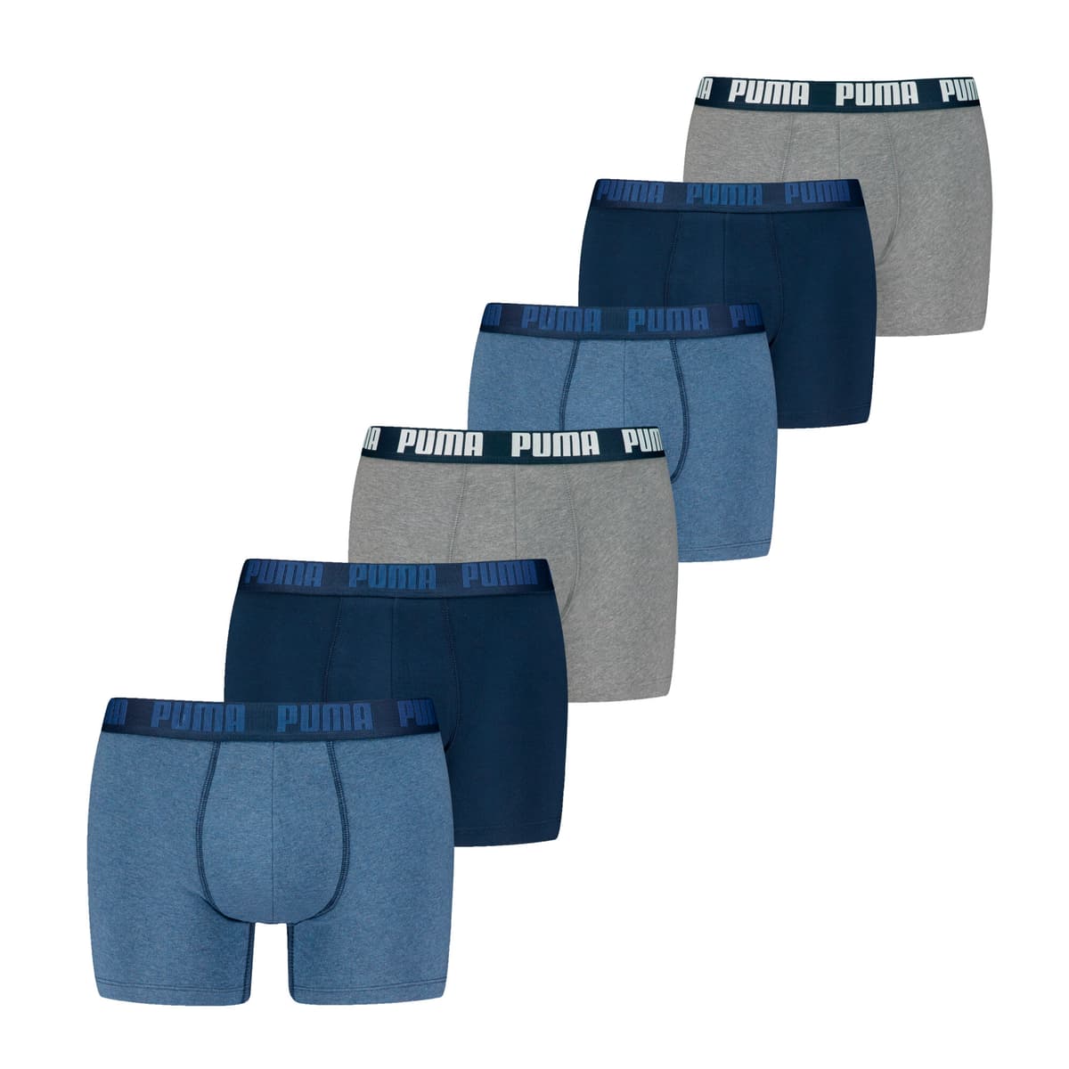 PUMA Boxershorts voor Heren, Blauw, Maat 2