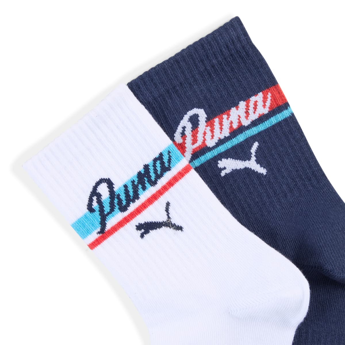 PUMA Klassieke sokken, Blauw/Wit, Maat 35-38 thumbnail 2