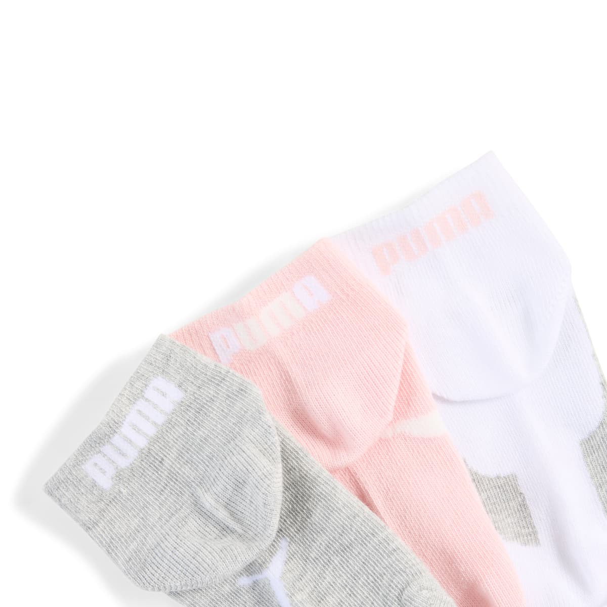 PUMA Korte sokken, Roze/Grijs, Maat 27-30 thumbnail 2