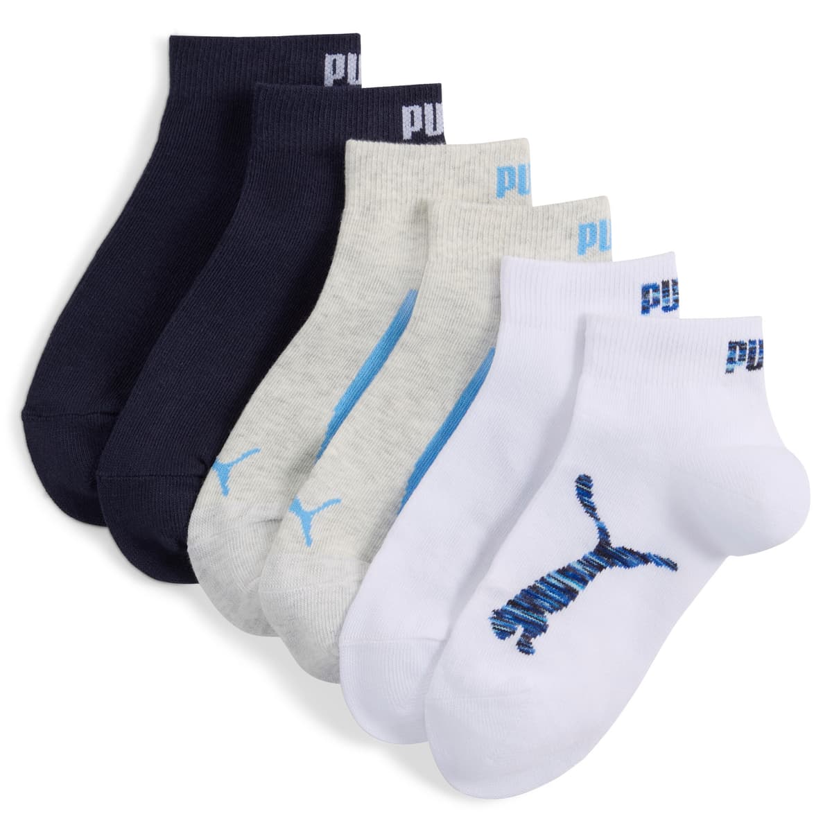 PUMA Korte sokken, Blauw, Maat 31-34