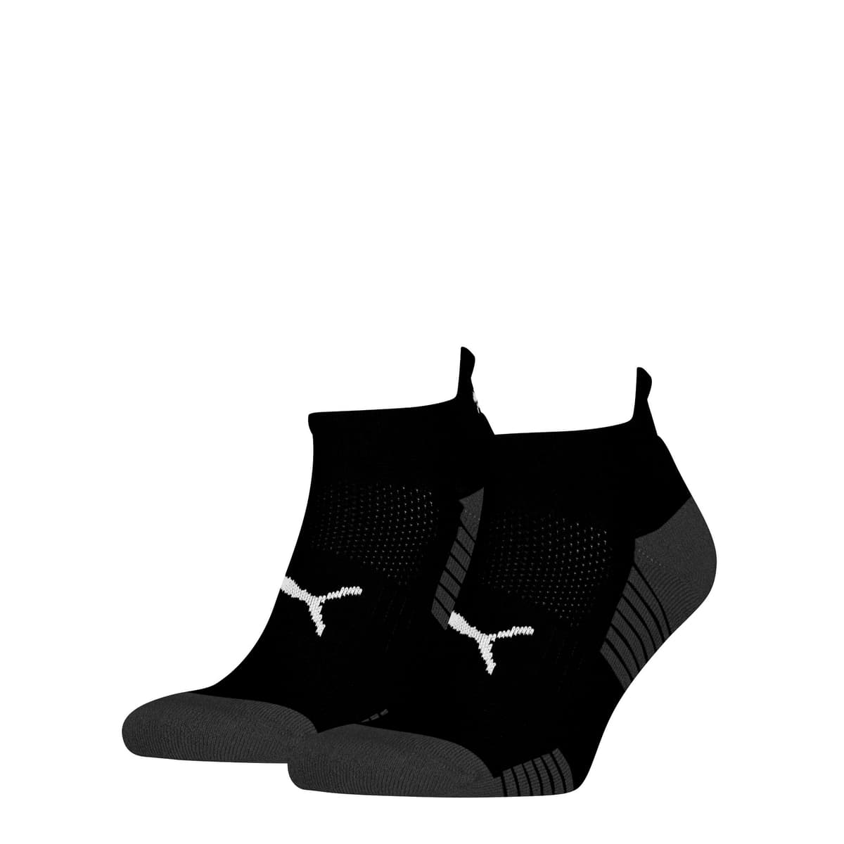 PUMA uniseks sneakersokken, Zwart, Maat 35-38