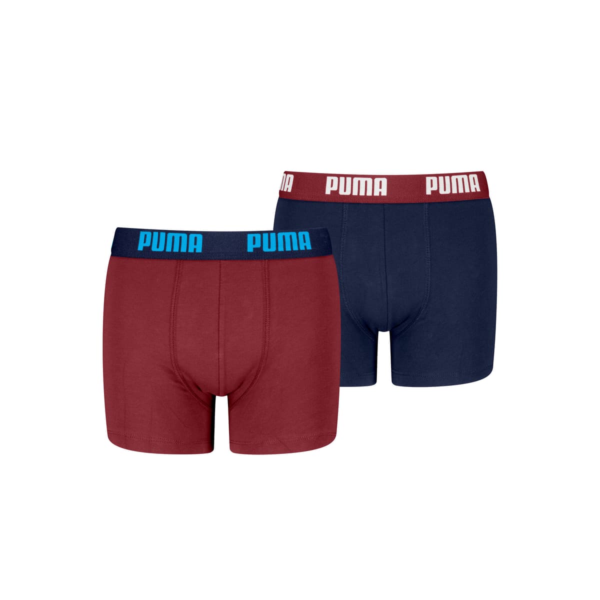 PUMA Everyday Basic boxers, Blauw/Rood, Maat 12