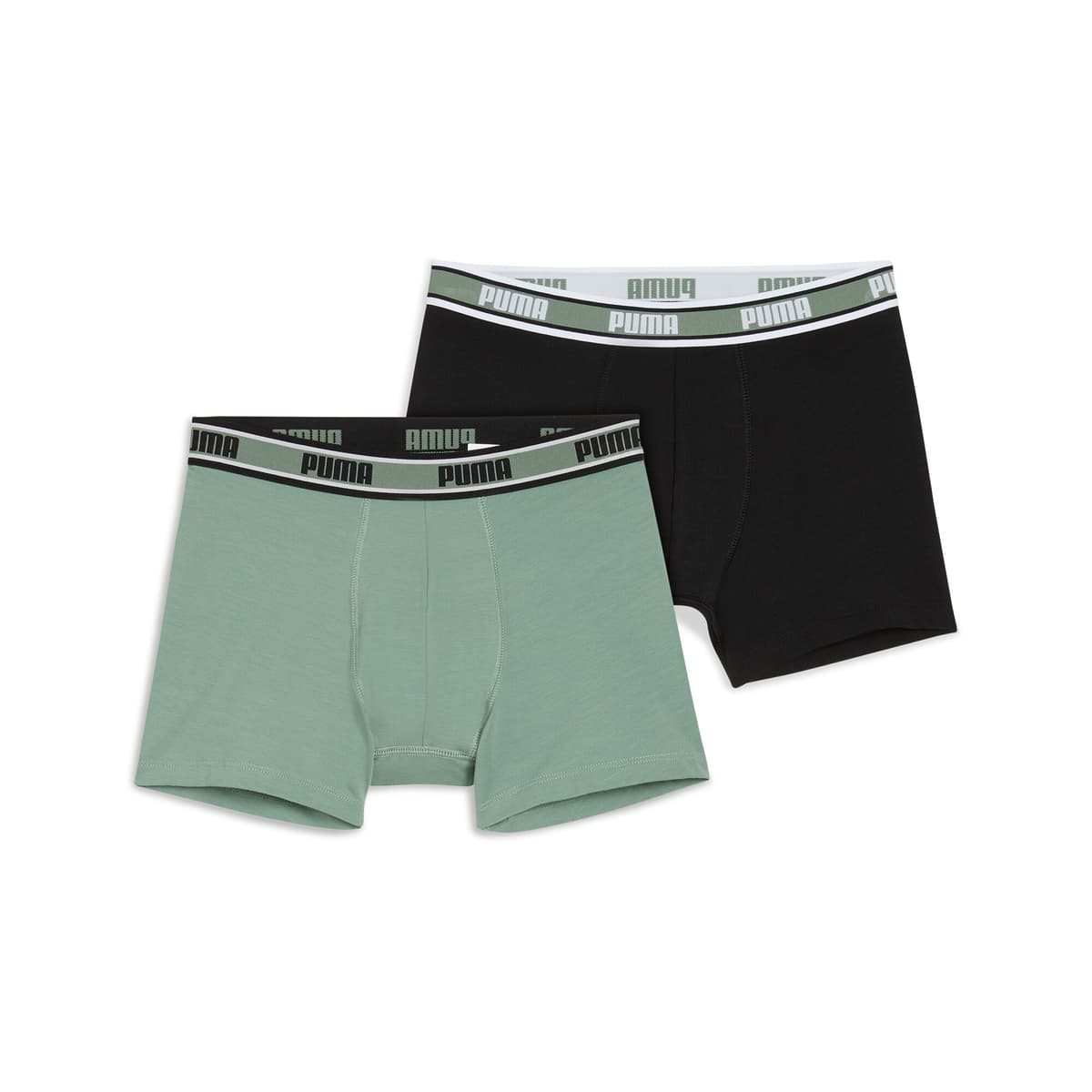 PUMA Logoboxers voor Heren, Groen, Maat XXL