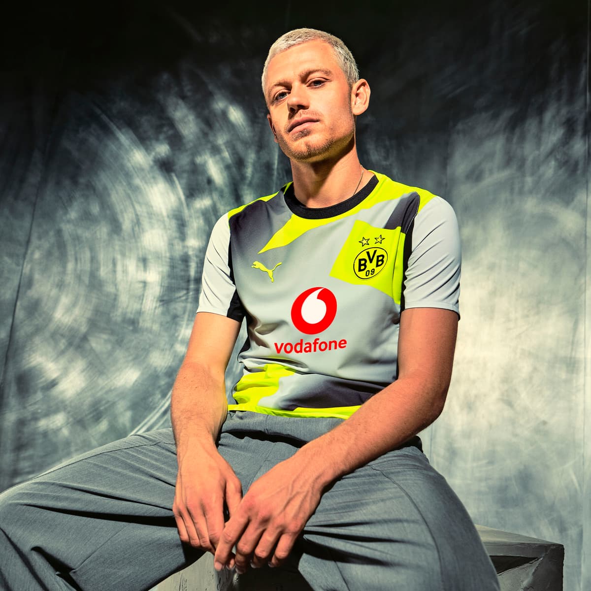 PUMA Borussia Dortmund 25/26 Authentic uitshirt voor Heren, Geel/Zilver, Maat 3XL thumbnail 2