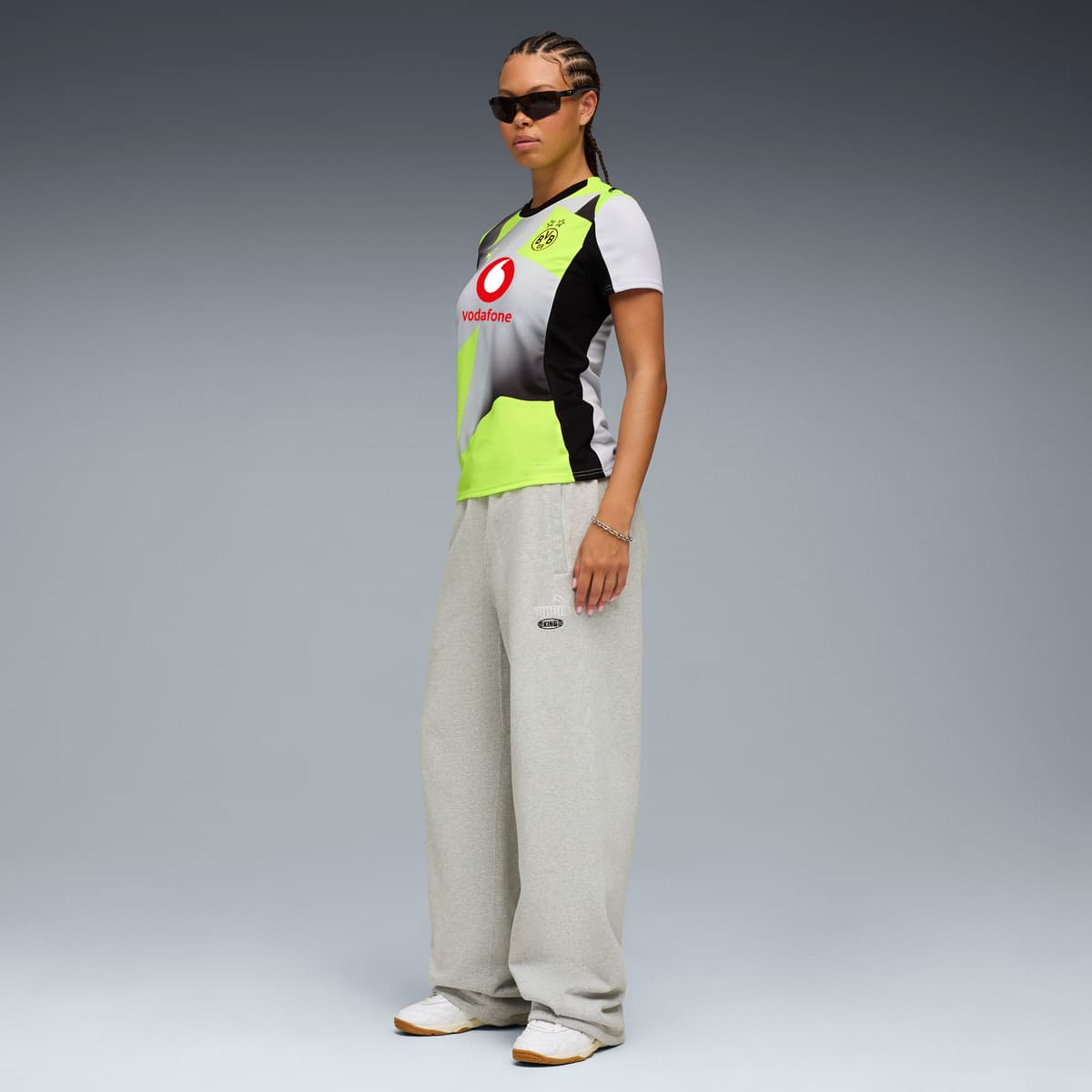 PUMA Borussia Dortmund 25/26 uitshirt voor Dames, Geel/Zilver, Maat M thumbnail 4