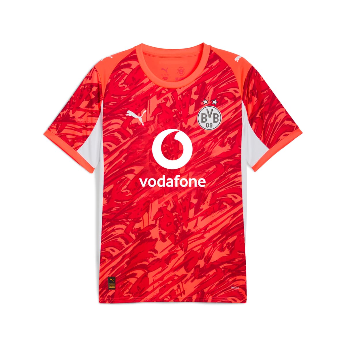 PUMA Borussia Dortmund 25/26 keepersshirt met korte mouwen voor Heren, Rood/Zilver, Maat S