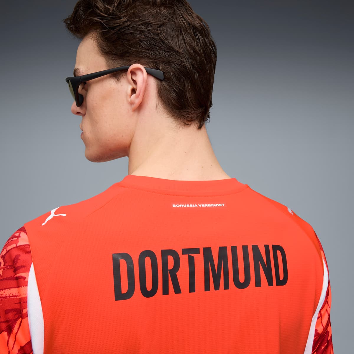 PUMA Borussia Dortmund 25/26 keepersshirt met korte mouwen voor Heren, Rood/Zilver, Maat S thumbnail 2