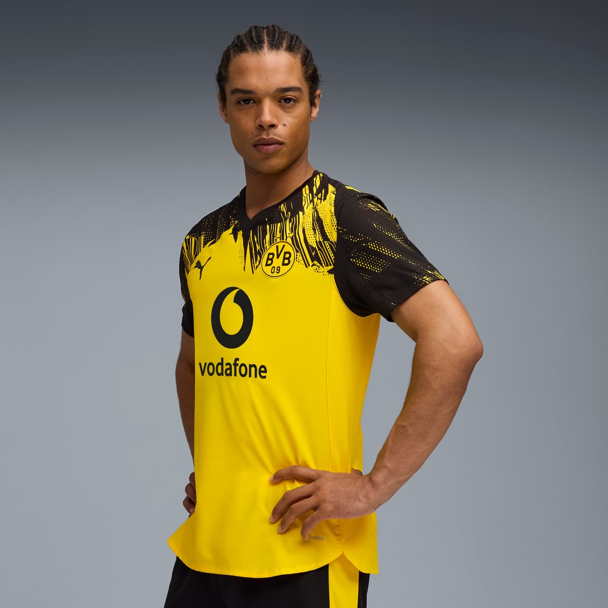 PUMA Borussia Dortmund 25/26 Authentic thuisshirt voor Heren, Zwart/Geel, Maat M thumbnail 7