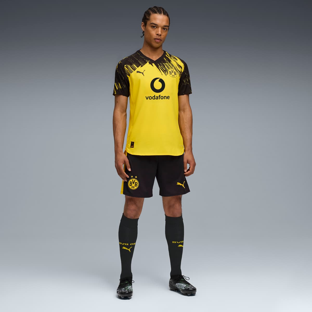 PUMA Borussia Dortmund 25/26 Authentic thuisshirt voor Heren, Zwart/Geel, Maat M thumbnail 5