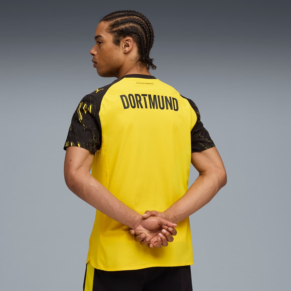PUMA Borussia Dortmund 25/26 Authentic thuisshirt voor Heren, Zwart/Geel, Maat M thumbnail 4