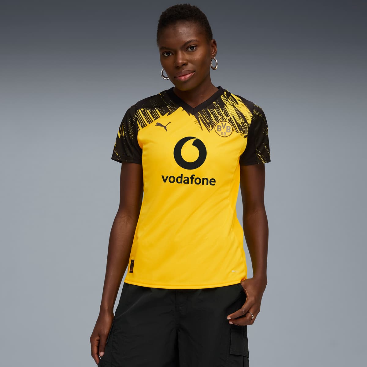 PUMA Borussia Dortmund 25/26 thuisshirt voor Dames, Zwart/Geel, Maat XXL thumbnail 7