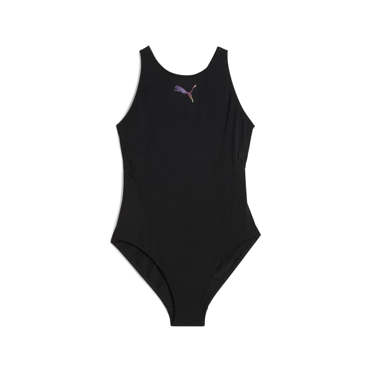 PUMA Badpak met racerback voor Dames, Zwart, Maat L