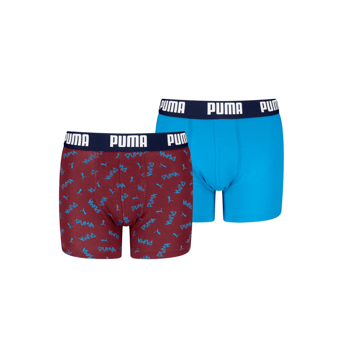 PUMA Boxers, Blauw/Rood, Maat 10