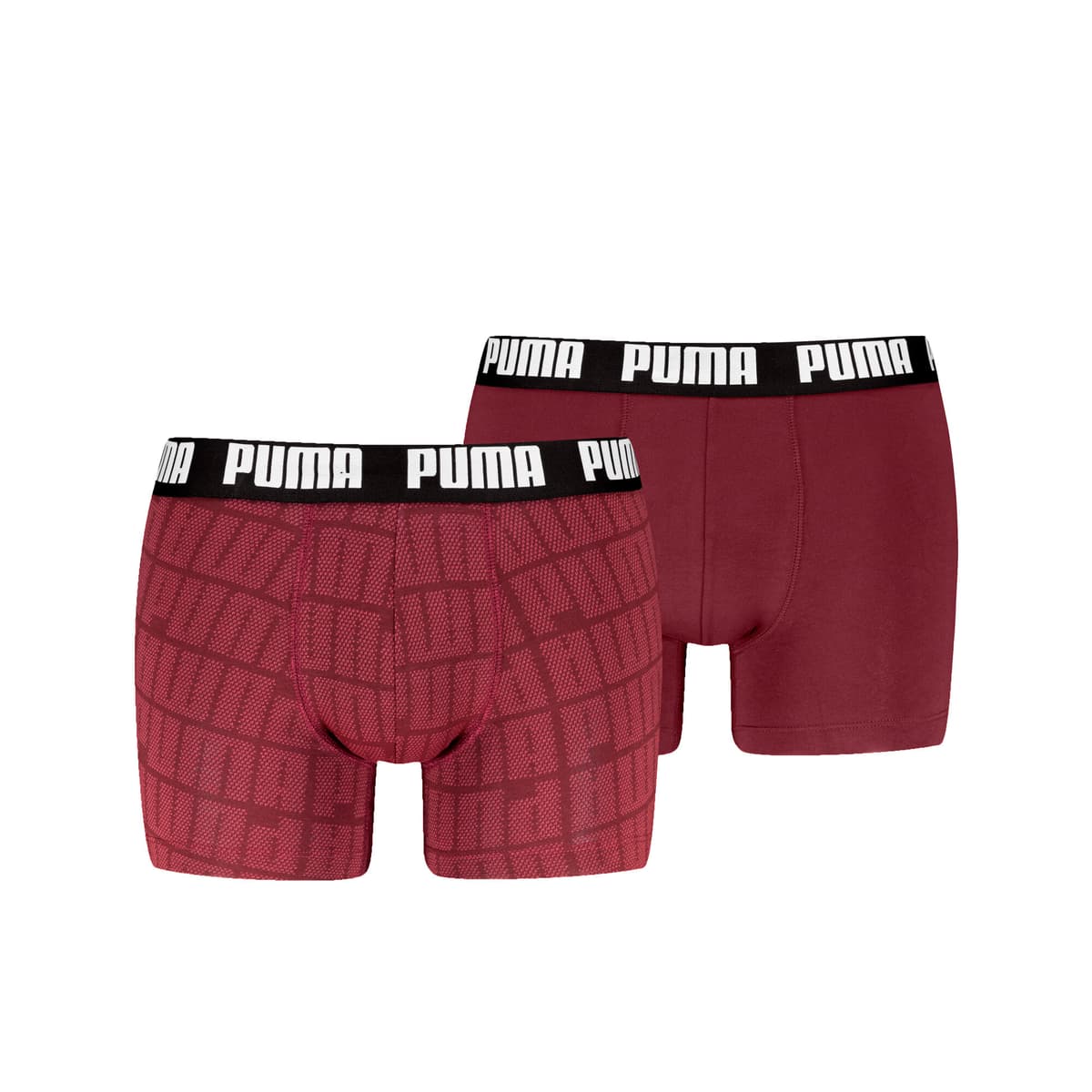 PUMA Boxershorts voor Heren, Zwart/Rood, Maat M