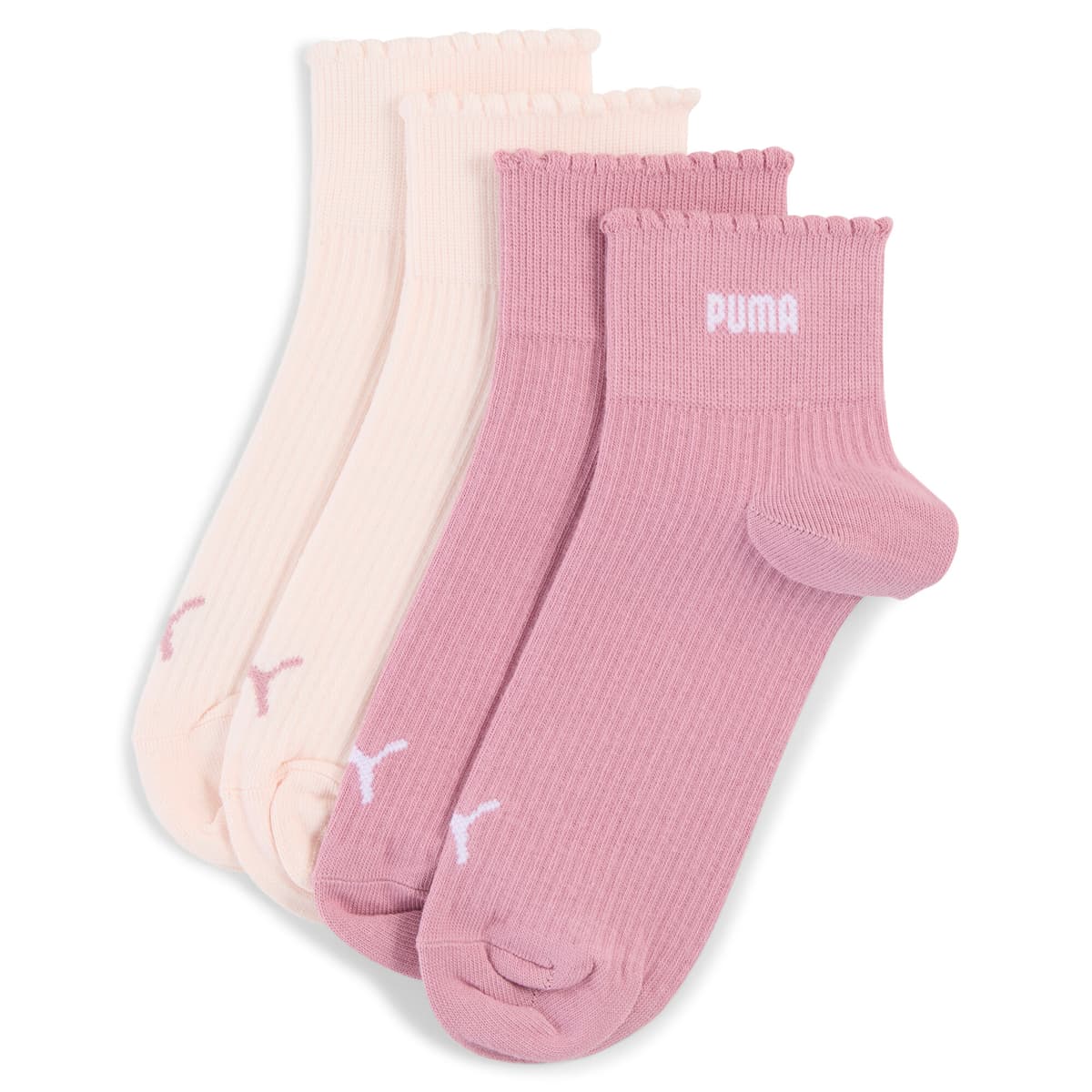 PUMA Quartersokken voor Dames, Roze, Maat 35/38