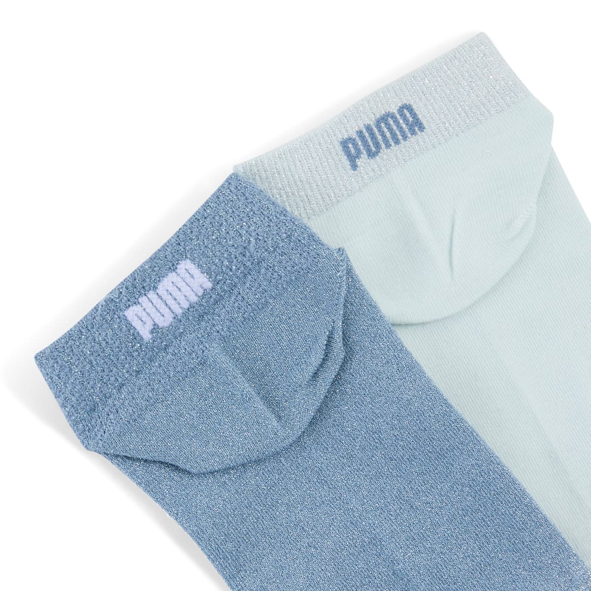 PUMA Sneakersokken dames (2 paar), Blauw, Maat 35/38 thumbnail 2