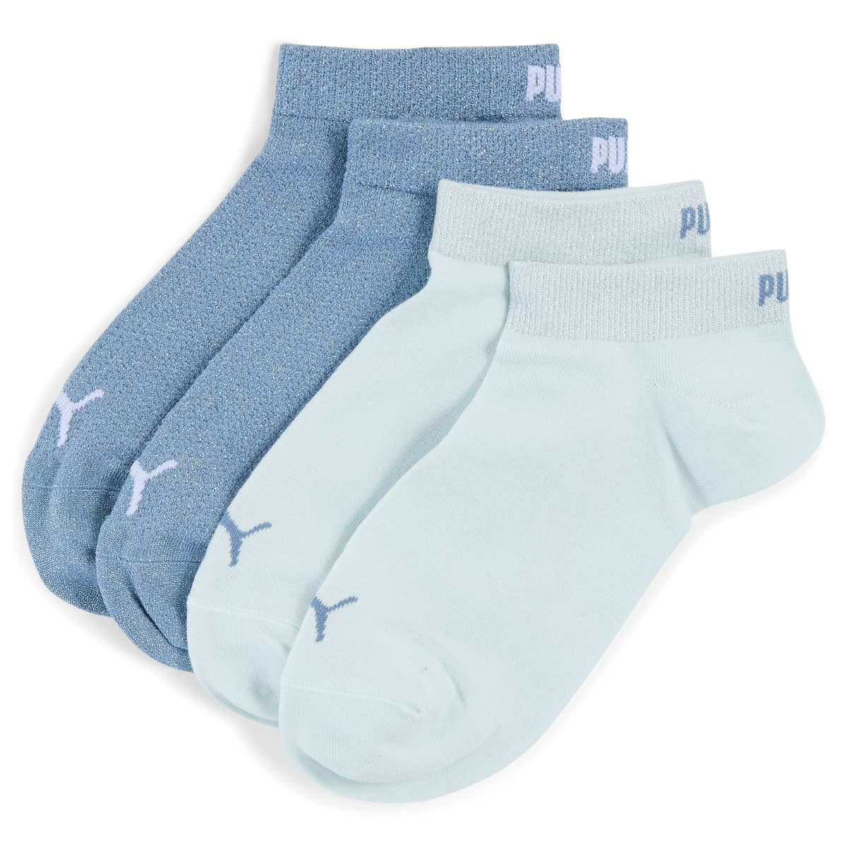 PUMA Sneakersokken dames (2 paar), Blauw, Maat 35/38