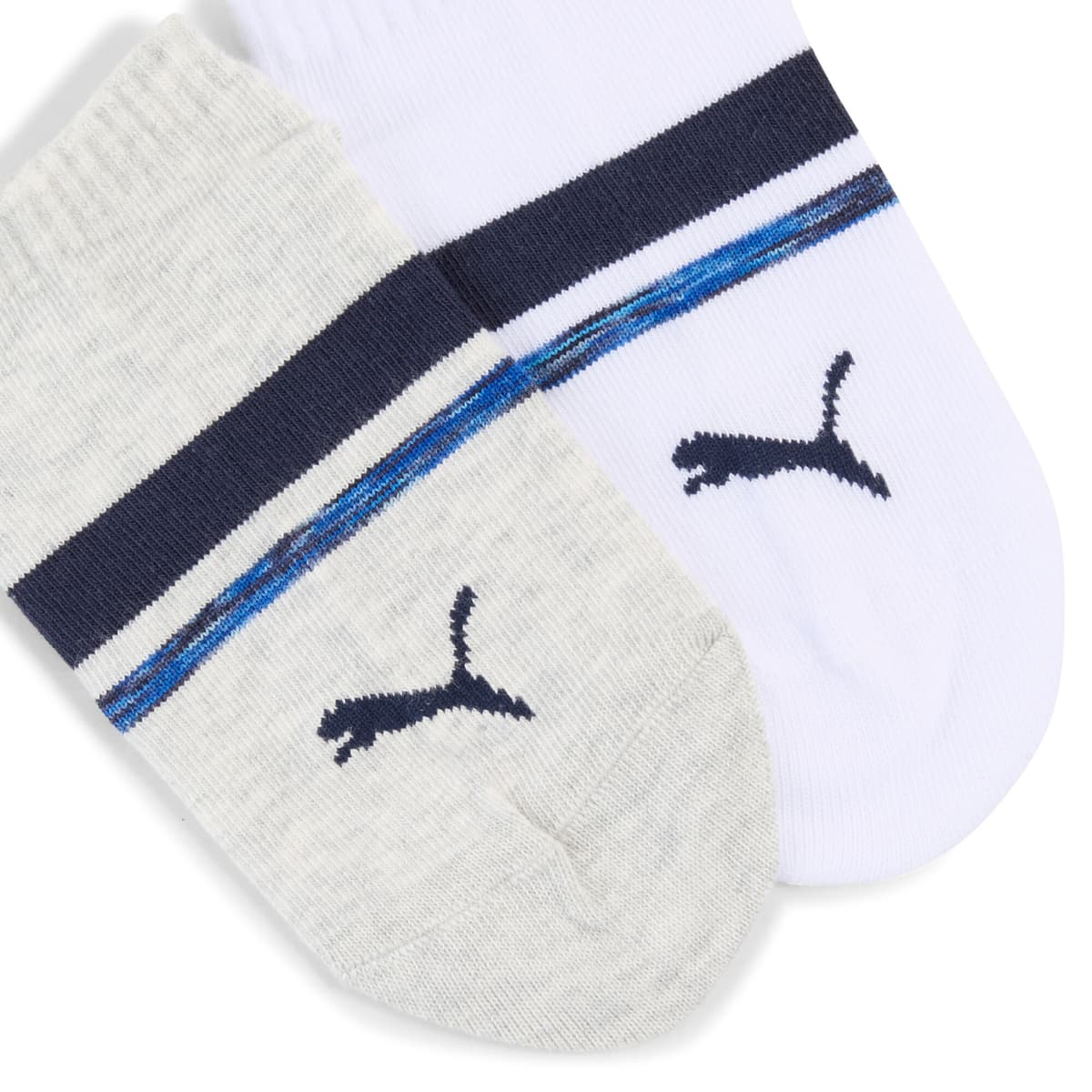 PUMA Sneakersokken, Blauw/Wit, Maat 31-34 thumbnail 2