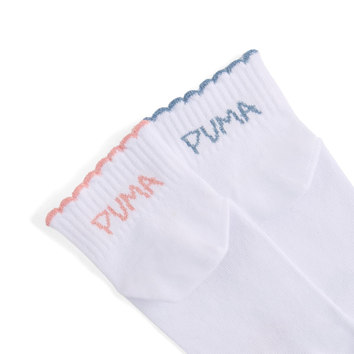 PUMA Quartersokken, Roze/Wit, Maat 35-38 thumbnail 2