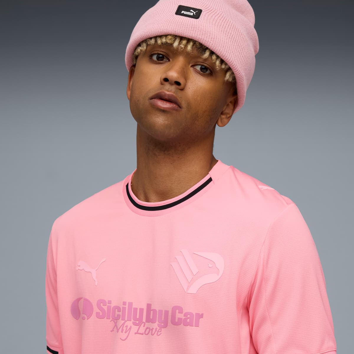 PUMA Palermo F.C. 25/26 Replica thuisshirt voor Heren, Roze, Maat XS thumbnail 5