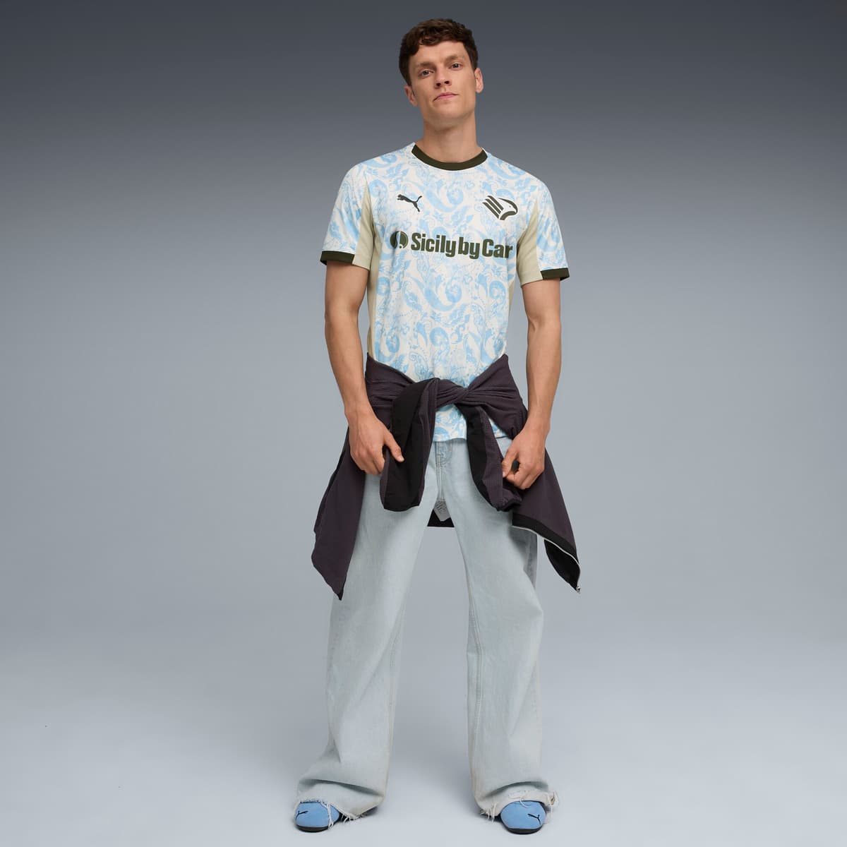 PUMA Palermo F.C. 25/26 Replica derde shirt voor Heren, Blauw/Wit, Maat L thumbnail 4