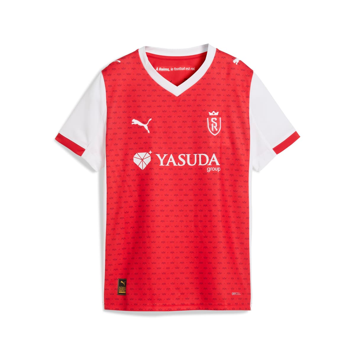 PUMA Stade de Reims 25/26 thuisshirt, Rood/Wit, Maat 6-9M
