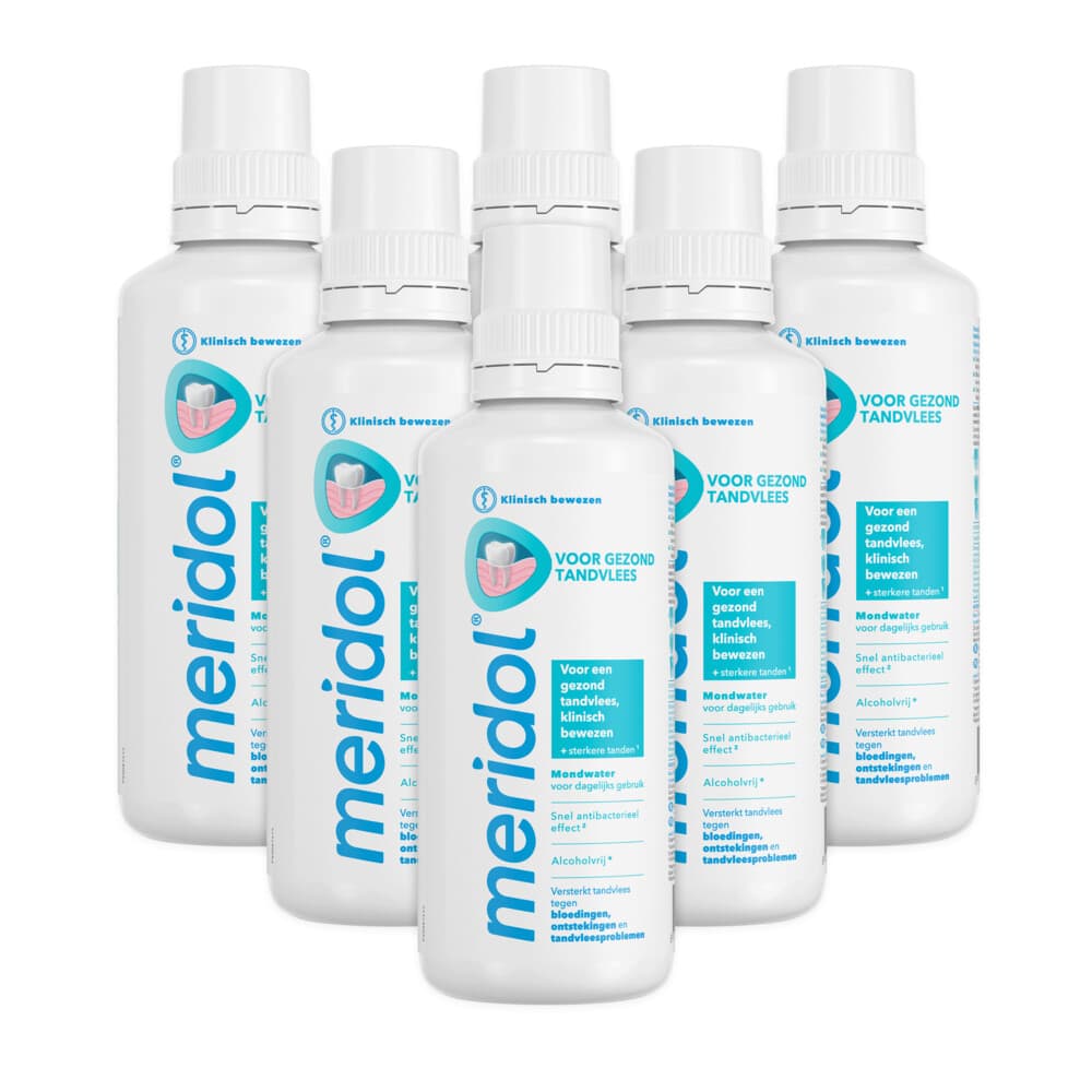 6x Meridol Mondspoeling Tandvleesbescherming 400 ml