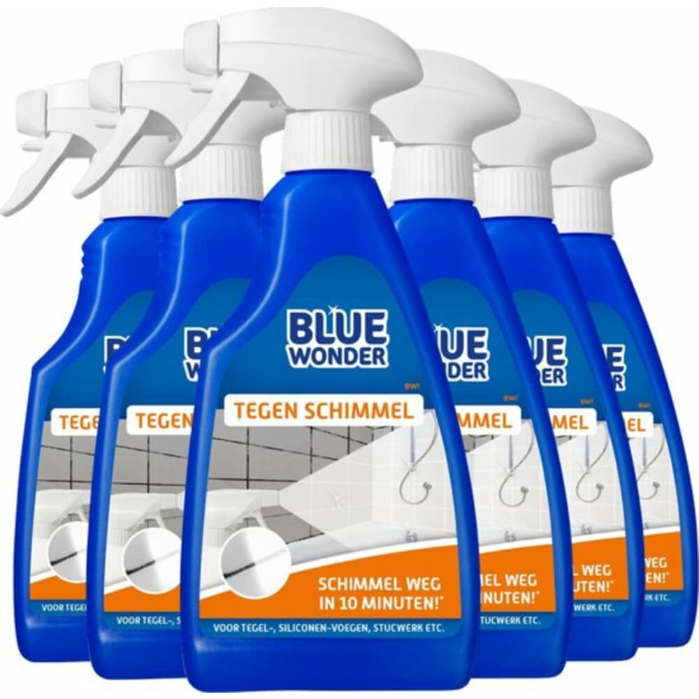 6x Blue Wonder Tegen Schimmel 500 ml