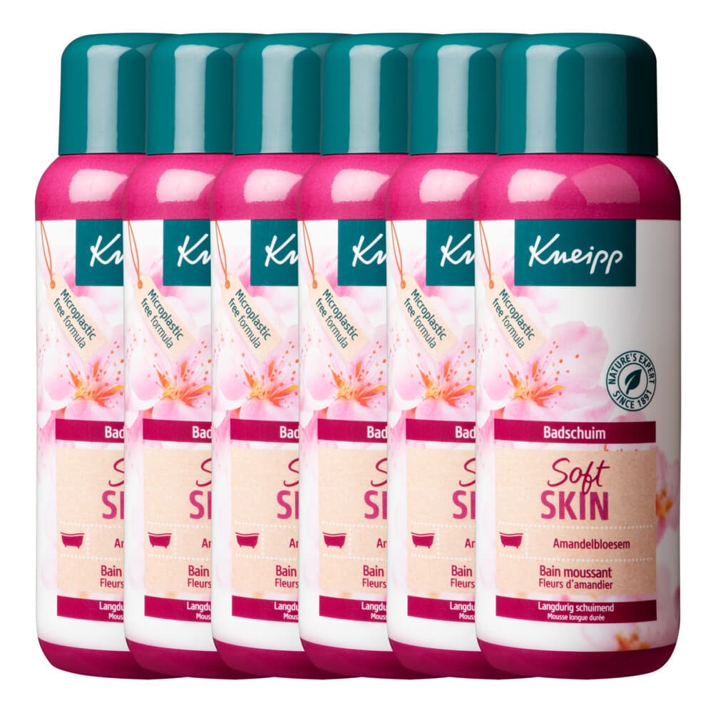 6x Kneipp Badschuim Soft Skin Amandelbloesem 400 ml
