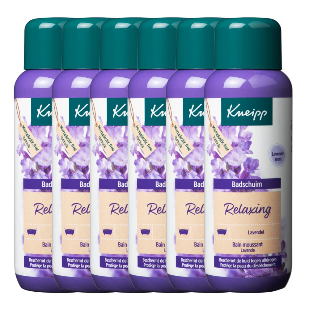 6x Kneipp Badschuim Relaxing Lavendel 400 ml