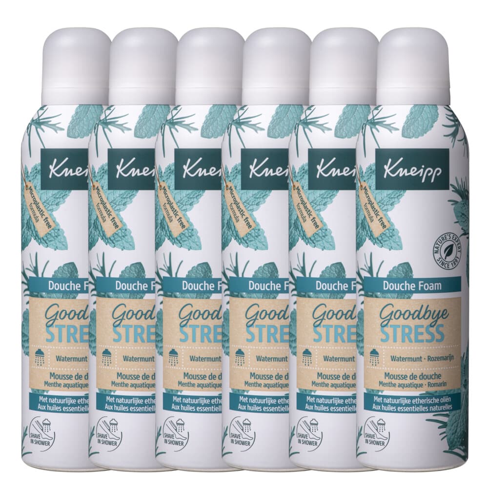 6x Kneipp Douche Foam Goodbye Stress 200 ml