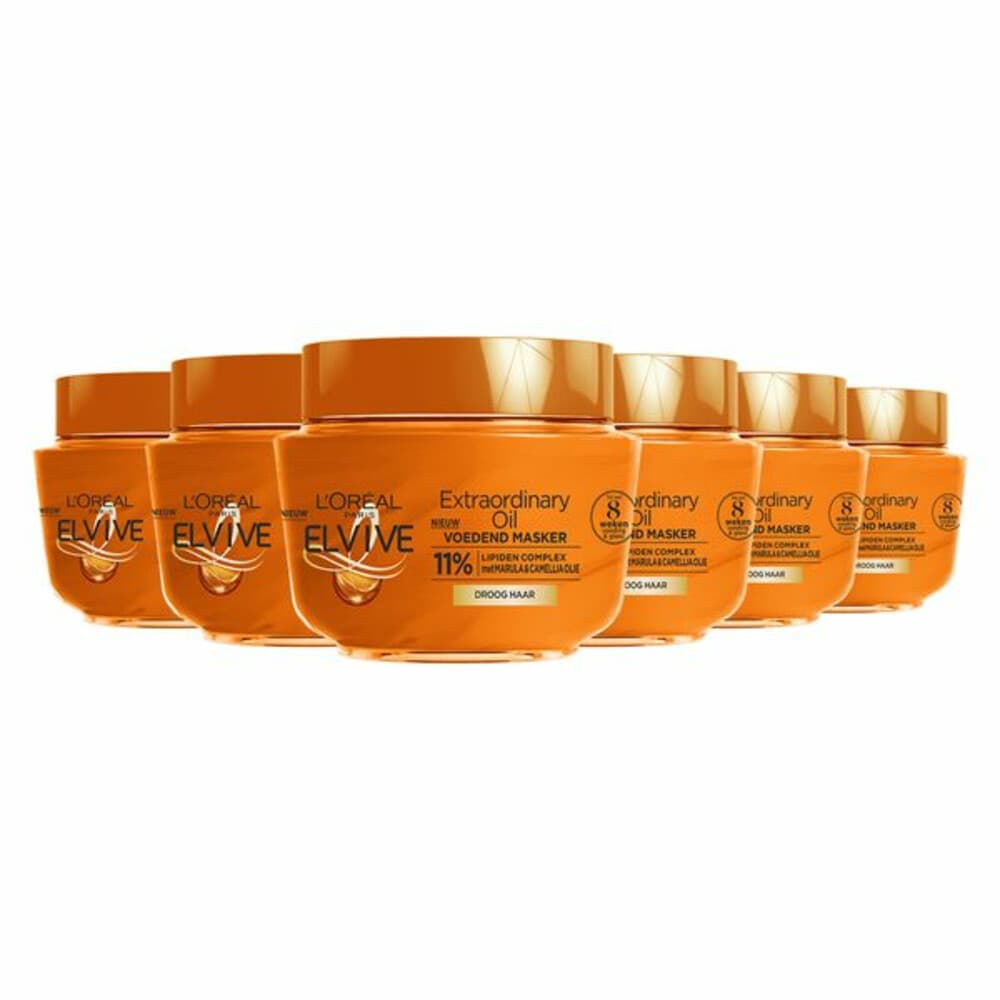 6x L'Oréal Elvive Extraordinary Oil Haarmasker 300 ml