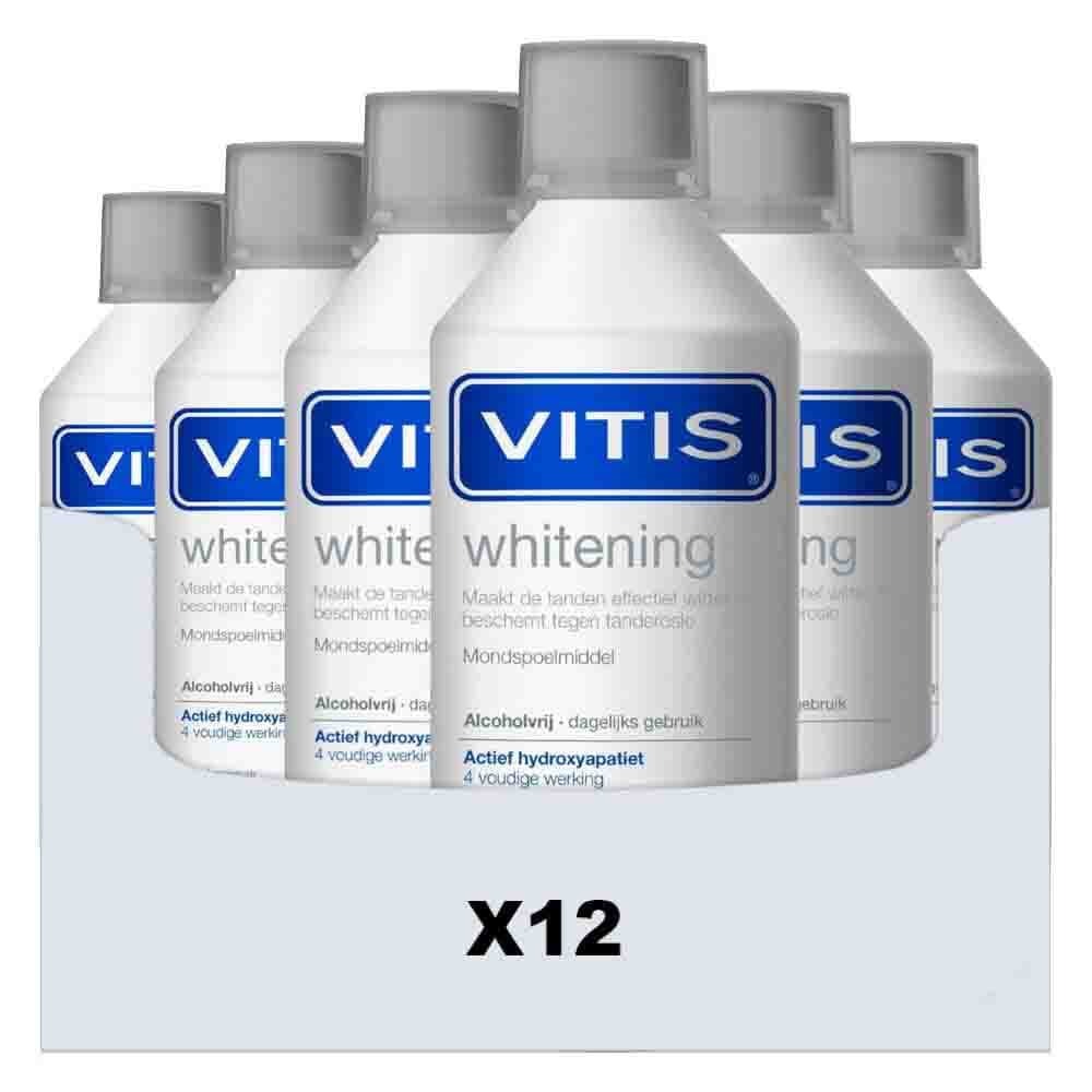 12x Vitis Mondwater Whitening 500 ml