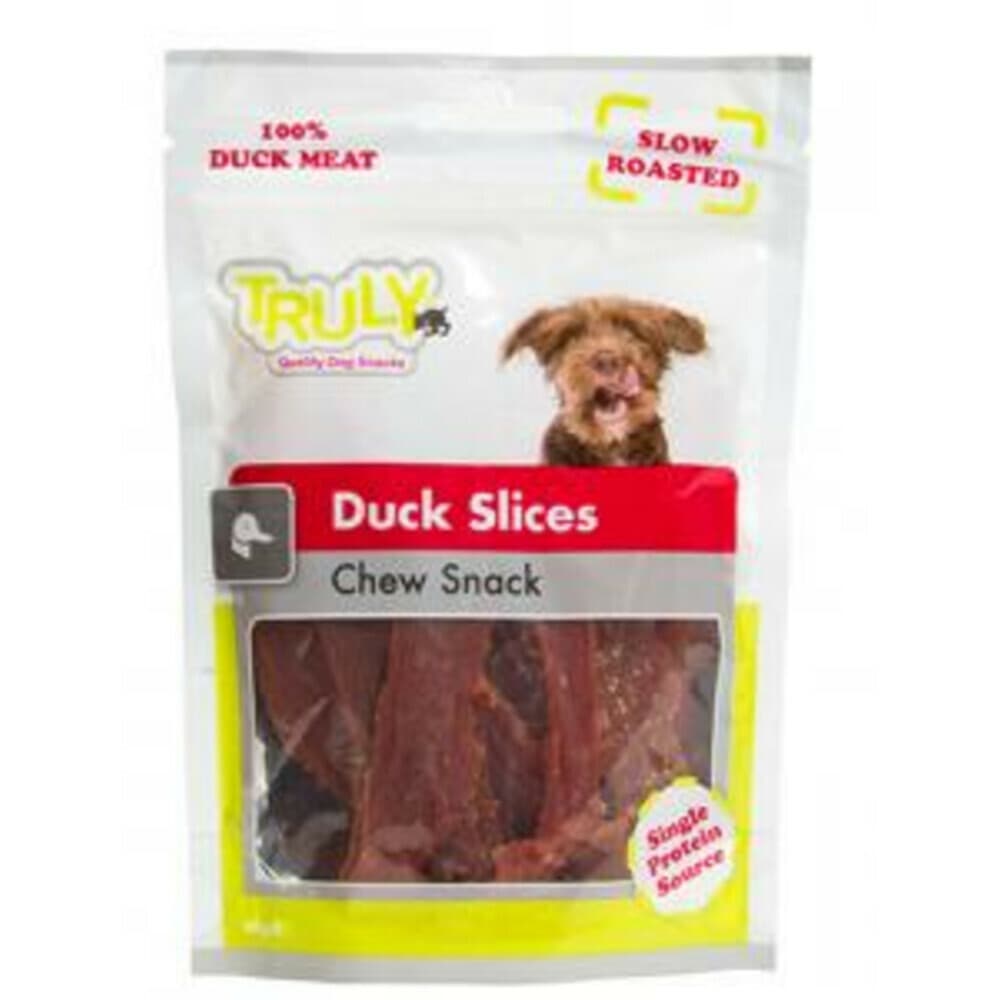 Truly Hondensnack Dog Slices Chew Duck 90 gr