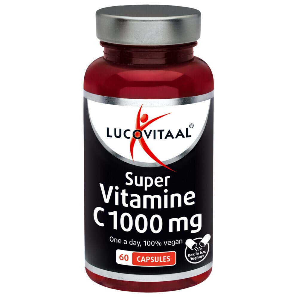 2+2 gratis: Lucovitaal Super Vitamine C 1000mg Vegan 60 Capsules