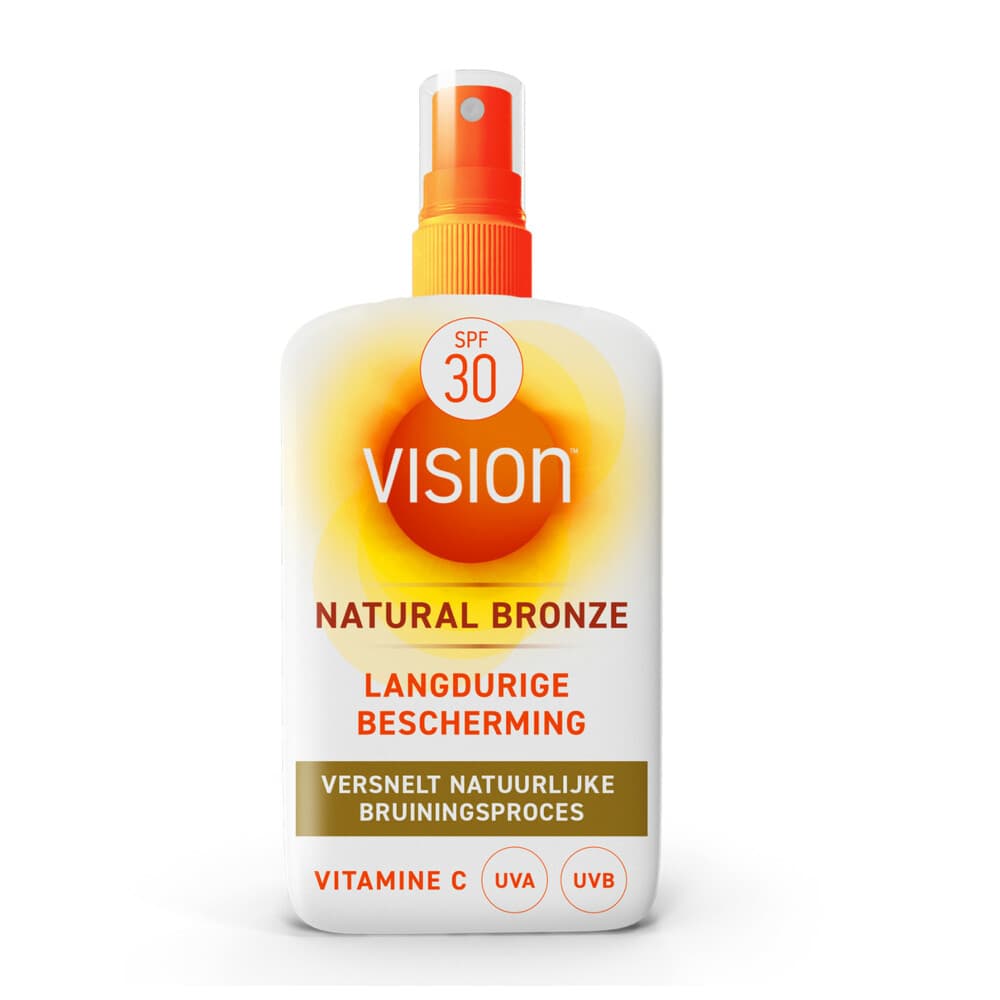2x Vision Zonnebrand Natural Bronze SPF 30 185 ml