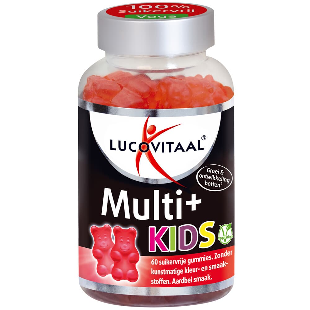 2+2 gratis: Lucovitaal Vitamine Gummies Multi+ Kids 60 gummies