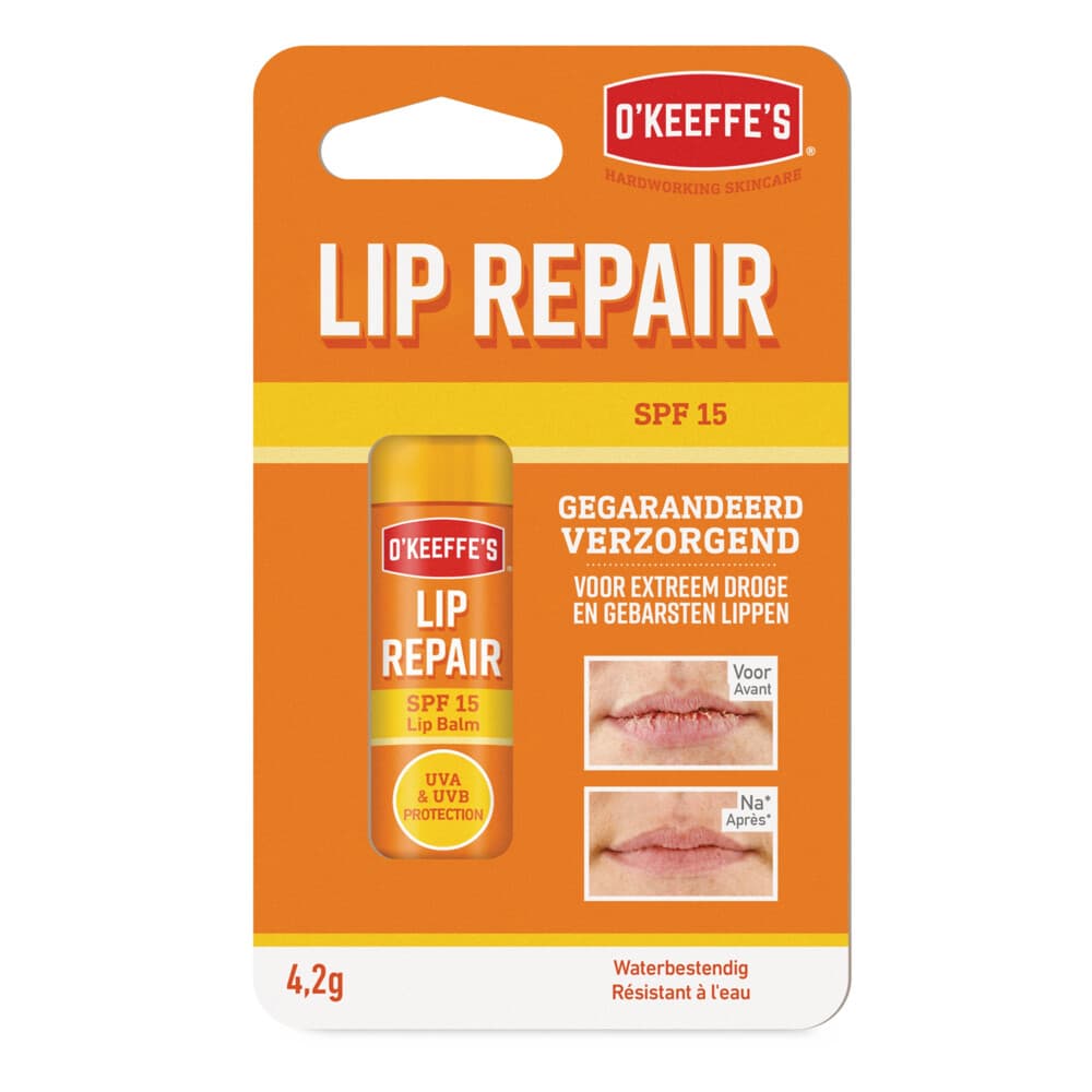 6x O'Keeffe's Lip Repair Waterproof SPF 15 4,2 gr