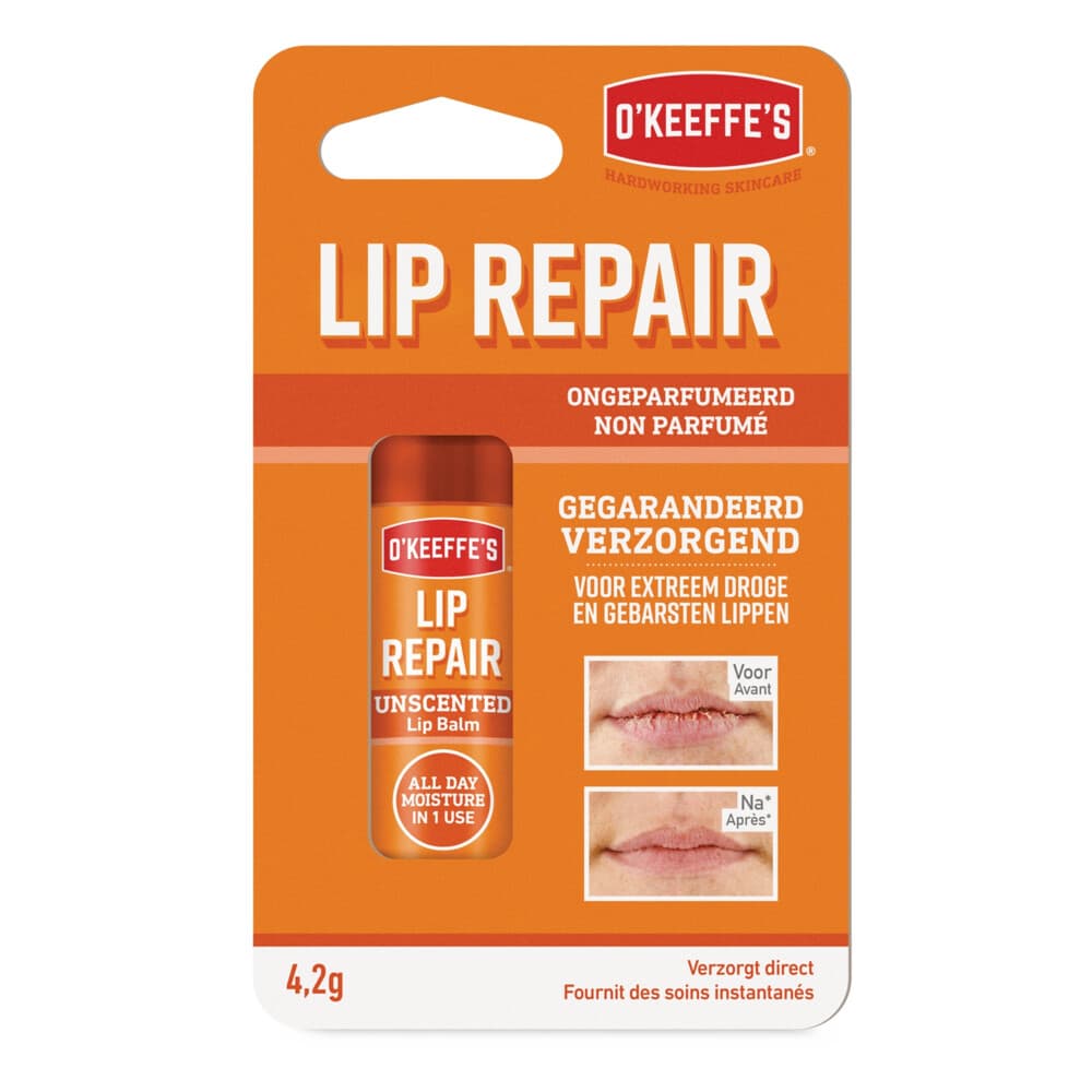 3x O'Keeffe's Lip Repair Unscented 4,2 gr