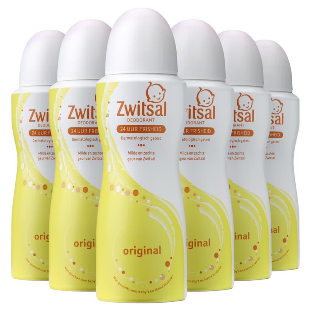 6x Zwitsal Deodorant Original 100 ml