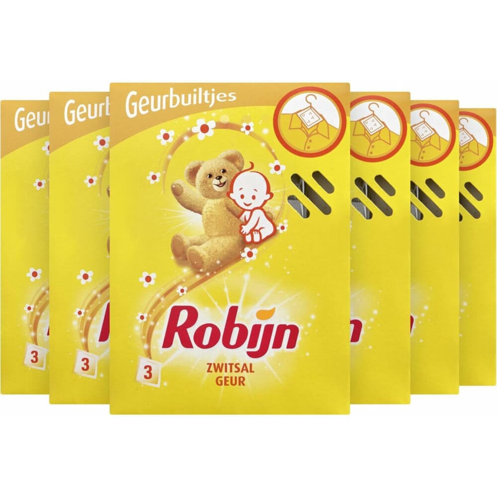 6x Robijn Geurbuiltjes Zwitsal 3 stuks