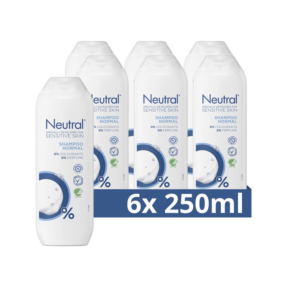 6x Neutral Shampoo Normaal 250 ml