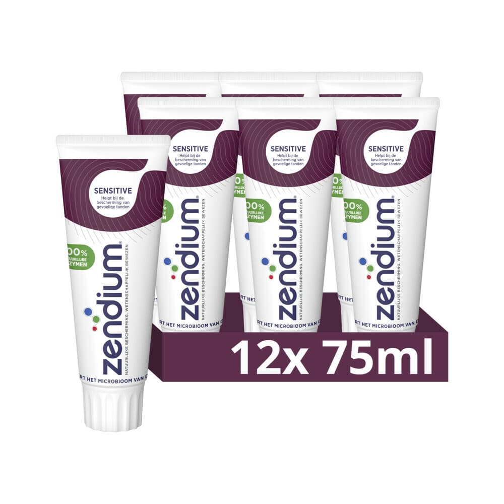 12x Zendium Tandpasta Sensitive 75 ml
