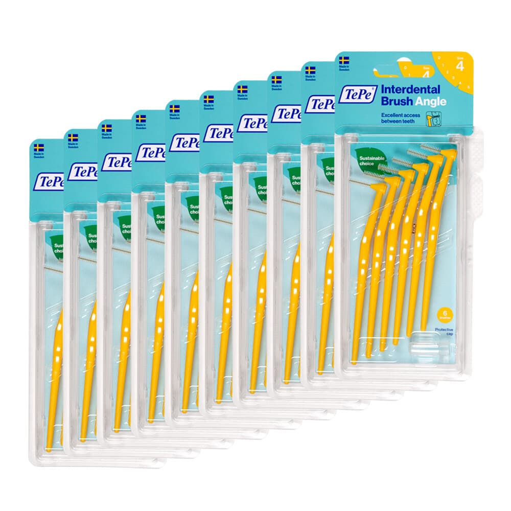 10x TePe Angle Interdentale Ragers 0,7 mm Geel 6 stuks